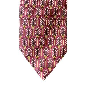 Buckingham Palace Music Room Ceiling Design Silk Tie Pink Gold Hand Made England